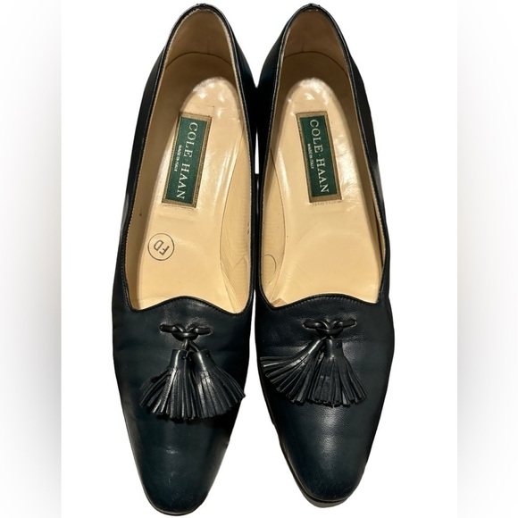 Cole Haan Blue Soft Leather Tassel Loafers Women's Size 8.5 Italy Classics - Picture 3 of 10